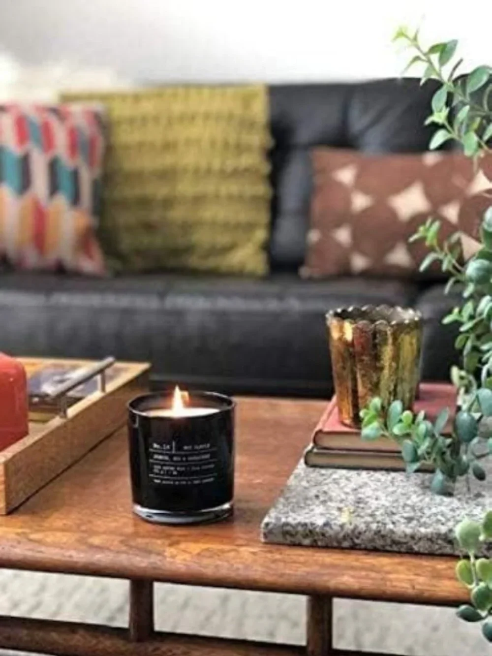Luxury Scented Soy Candles | Jasmine Oud Sandalwood | Hand Poured 9oz 2-Pack